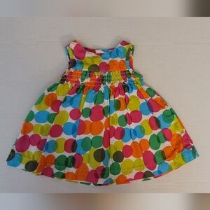 Carters Polka Dot Dress newborn NB  2 layers colorful